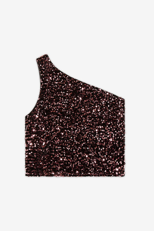 Top paillettes pink